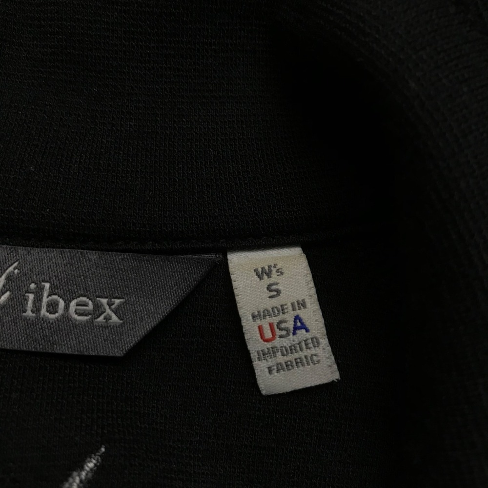 Ibex Shak Merino Wool Jacket Womens Size S Black Full Zip Outdoor Pockets Hiking - Picture 5 of 12
